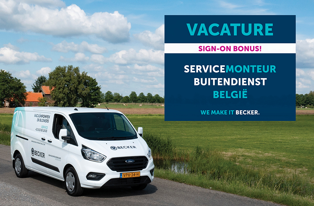 VACATURE: Servicetechnicus buitendienst voor België